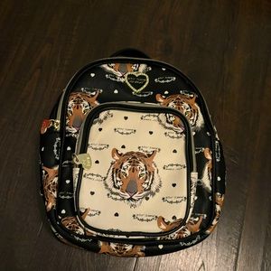 Betsy Johnson Tiger Backpack / Purse